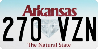 AR license plate 270VZN