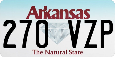 AR license plate 270VZP