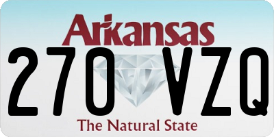 AR license plate 270VZQ