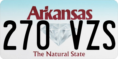 AR license plate 270VZS