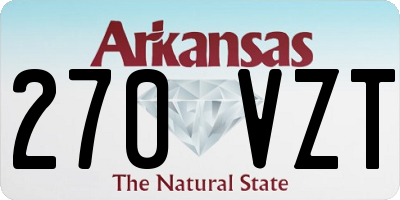 AR license plate 270VZT
