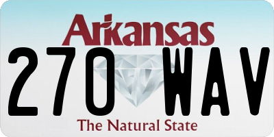 AR license plate 270WAV