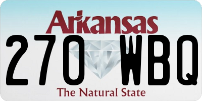 AR license plate 270WBQ