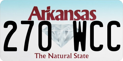 AR license plate 270WCC
