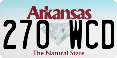 AR license plate 270WCD