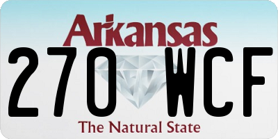 AR license plate 270WCF