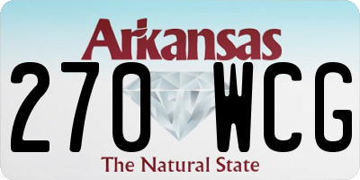 AR license plate 270WCG