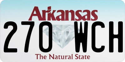 AR license plate 270WCH