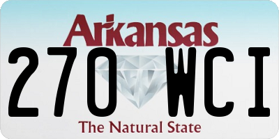 AR license plate 270WCI