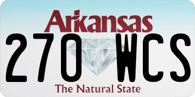 AR license plate 270WCS