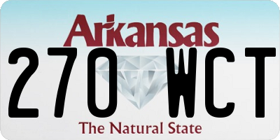 AR license plate 270WCT