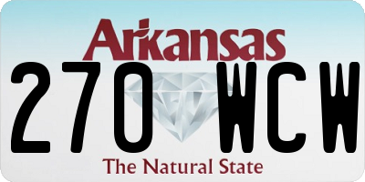 AR license plate 270WCW