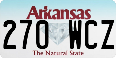 AR license plate 270WCZ