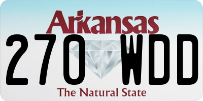 AR license plate 270WDD