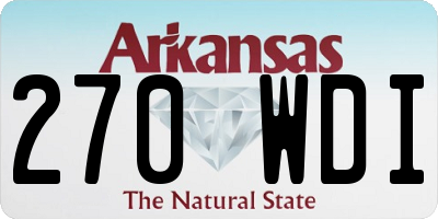 AR license plate 270WDI