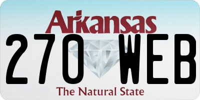 AR license plate 270WEB