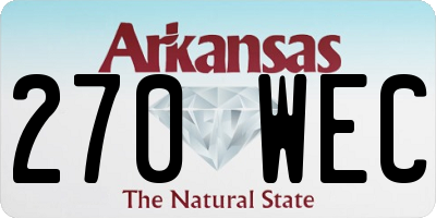 AR license plate 270WEC