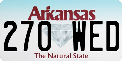 AR license plate 270WED