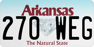 AR license plate 270WEG