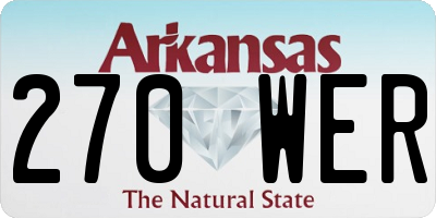 AR license plate 270WER