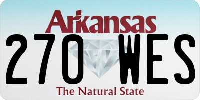 AR license plate 270WES