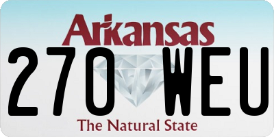 AR license plate 270WEU