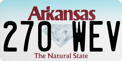 AR license plate 270WEV
