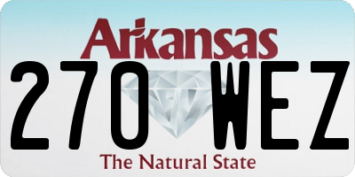 AR license plate 270WEZ