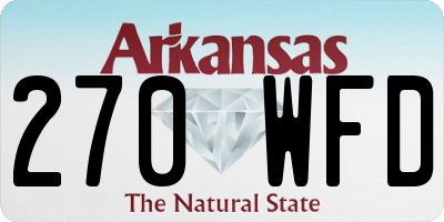 AR license plate 270WFD