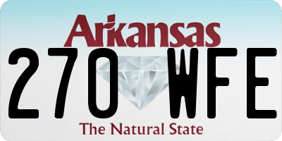 AR license plate 270WFE