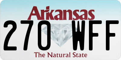 AR license plate 270WFF