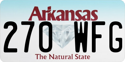 AR license plate 270WFG