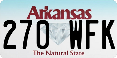 AR license plate 270WFK
