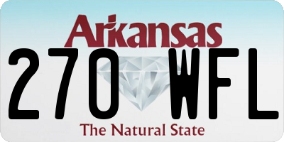 AR license plate 270WFL