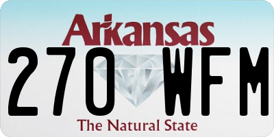 AR license plate 270WFM