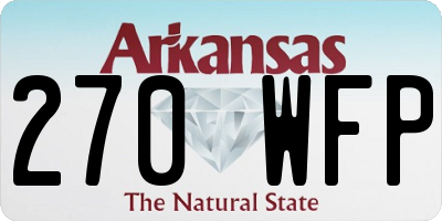 AR license plate 270WFP