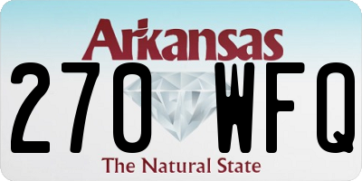 AR license plate 270WFQ