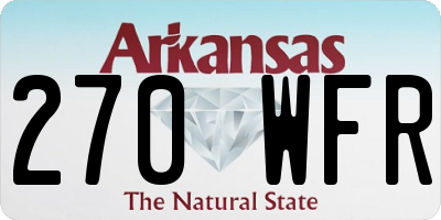 AR license plate 270WFR