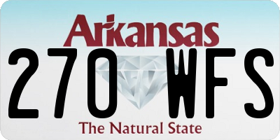 AR license plate 270WFS