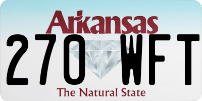 AR license plate 270WFT