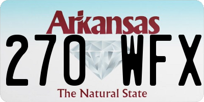 AR license plate 270WFX