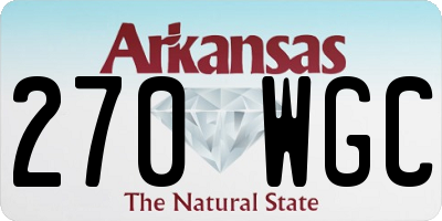 AR license plate 270WGC