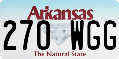AR license plate 270WGG