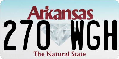 AR license plate 270WGH