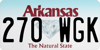 AR license plate 270WGK