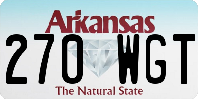 AR license plate 270WGT