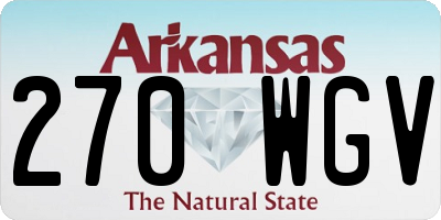 AR license plate 270WGV