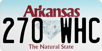AR license plate 270WHC