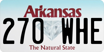 AR license plate 270WHE