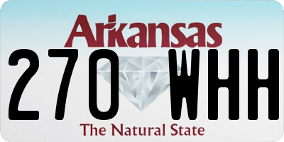 AR license plate 270WHH